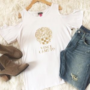 Vince Camuto Cold Shoulder Top
